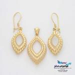 نیم ست طلا -طرح لوزی