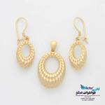 نیم ست طلا - طرح بیضی