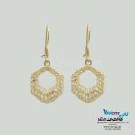 نیم ست طلا - طرح شش ضلعی