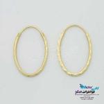 گوشواره طلا - طرح بیضی