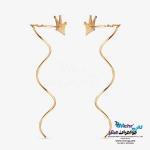 گوشواره طلا - طرح تاج