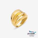 انگشتر طلا - طرح خط موازی