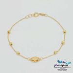 دستبند طلا - طرح بیضی