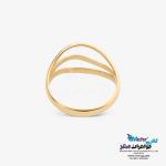 انگشتر طلا - طرح موج