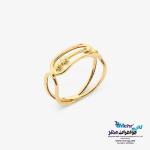 انگشتر طلا -  طرح خطوط موازی