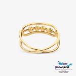 انگشتر طلا -  طرح خطوط موازی