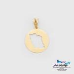 آویز طلا - طرح نقشه ی ایران