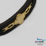 دستبند طلا و چرم - طرح ونکلیف