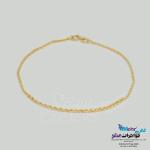 دستبند طلا - طرح طنابی