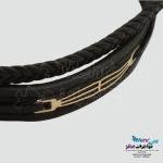 دستبند طلا چرم - طرح هندسی