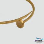 دستبند النگویی طلا - طرح میخ