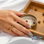 انگشتر طلا - طرح هندسی