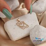 آویز طلا - طرح نقشه ی ایران