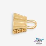 آویز طلا - طرح کیف