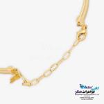 دستبند النگویی طلا - طرح خطوط موازی