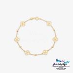دستبند طلا - طرح گل