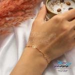 دستبند طلا - طرح گل