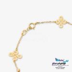 دستبند طلا - طرح گل