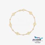 دستبند طلا - طرح گل