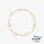 دستبند طلا - طرح گل