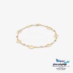 دستبند طلا - طرح گل