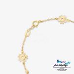 دستبند طلا - طرح گل