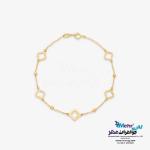 دستبند طلا - طرح گل