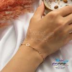 دستبند طلا - طرح گل