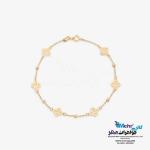 دستبند طلا - طرح گل