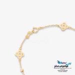 دستبند طلا - طرح گل