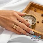 انگشتر طلا - طرح موج
