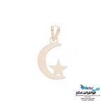 نیم ست طلا دست اول کم اجرت - طرح ماه و ستاره