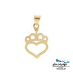 نیم ست طلا دست اول کم اجرت - طرح قلب و تاج