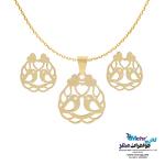 نیم ست طلا دست اول کم اجرت - طرح پرنده‌های عاشق