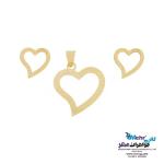 نیم ست طلا دست اول کم اجرت - طرح قلب