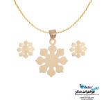 نیم ست طلا دست اول کم اجرت - طرح برف