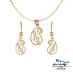نیم ست طلا دست اول کم اجرت - طرح بته جقه