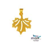 گردنبند طلا دست اول کم اجرت - طرح برگ