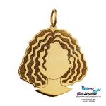 گردنبند طلا دست اول کم اجرت - طرح گیسو