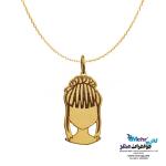 گردنبند طلا دست اول کم اجرت - طرح گیسو