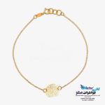 دستبند طلا دست اول کم اجرت - طرح گل