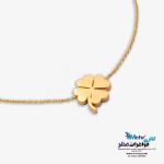 دستبند طلا دست اول کم اجرت - مدل شبدر چهار پر