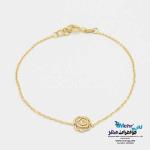 دستبند طلا دست اول کم اجرت - طرح گل