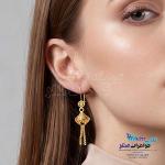 گوشواره طلا - طرح  پنج شیر
