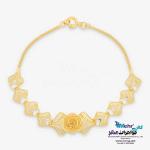 دستبند طلا - طرح گل