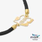 دستبند طلا و بافت - طرح نقشه ی ایران