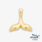 آویز طلا - طرح دم وال