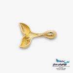 آویز طلا - طرح دم وال