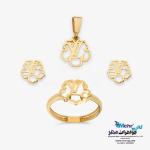 نیم ست طلا - طرح لویی ویتون