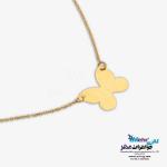 گردنبند طلا دست اول کم اجرت - طرح پروانه